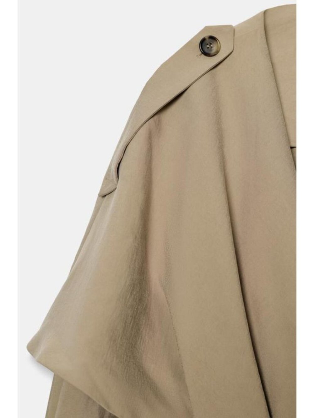 ZARA ZW COLLECTION FLOWY SHORT TRENCH - Picture 6 of 6